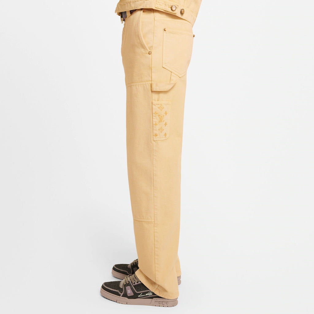 Garment-Dyed Denim Carpenter Pants