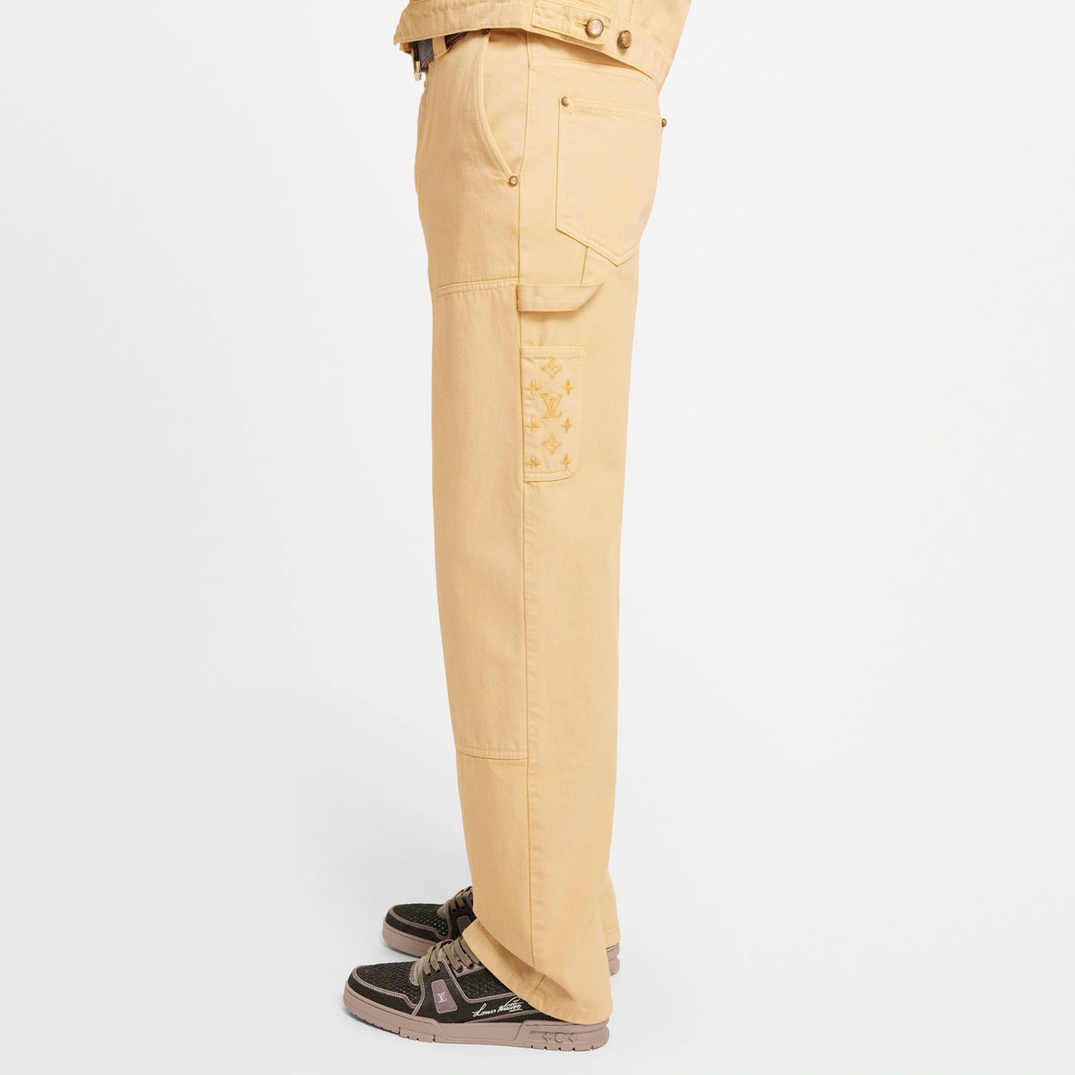 Garment-Dyed Denim Carpenter Pants