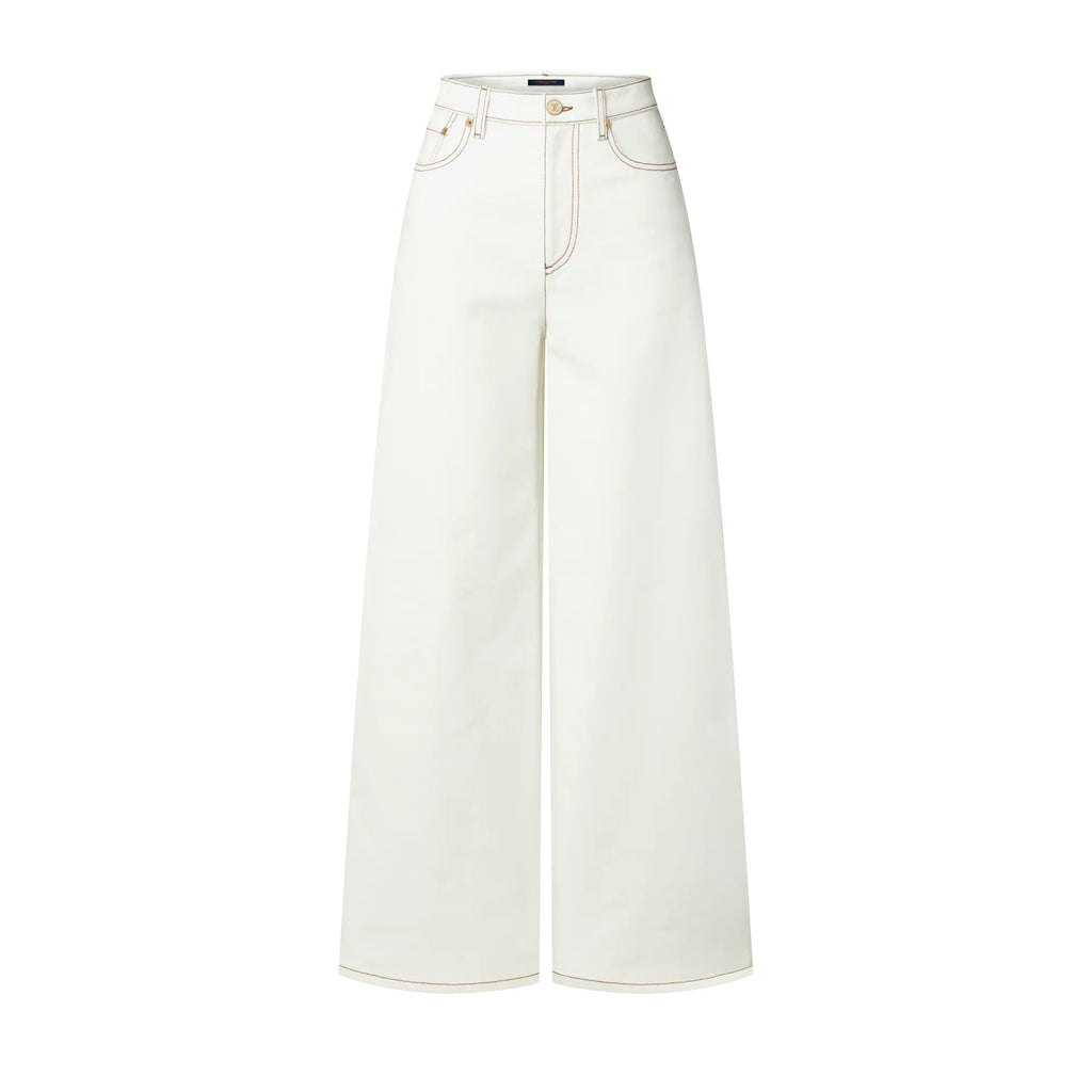 Contrast Stitch Utility Jeans
