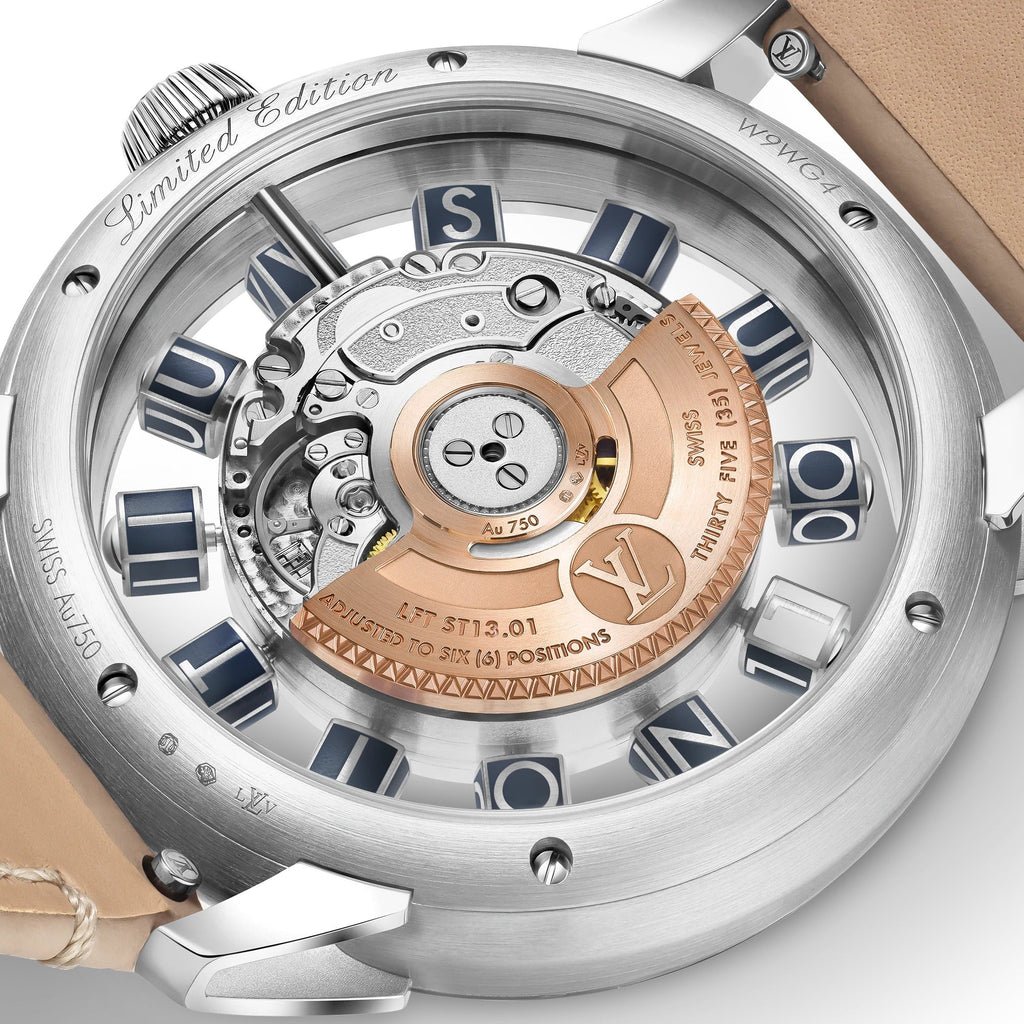 Tambour Taiko Spin Time Air, Automatic, 42.5mm, White gold