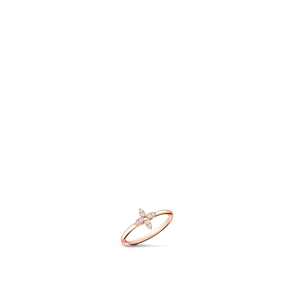 Idylle Blossom Single Ring, Pink Gold and Diamonds