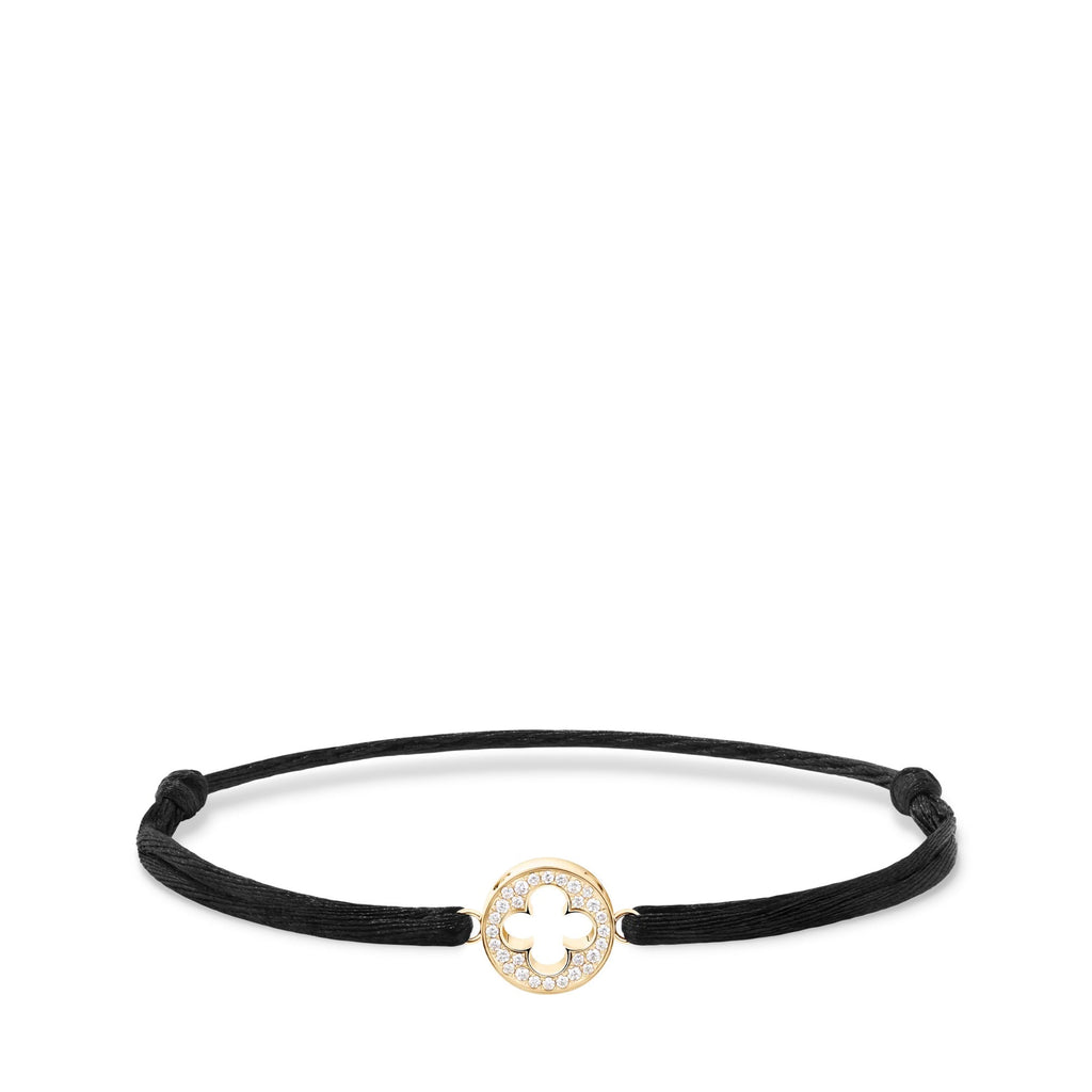 Empreinte Cord Bracelet, Yellow Gold and Diamonds
