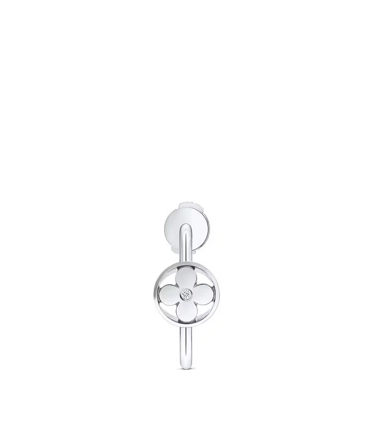 Idylle Blossom Small Hoop, White Gold And Diamond - Per Unit