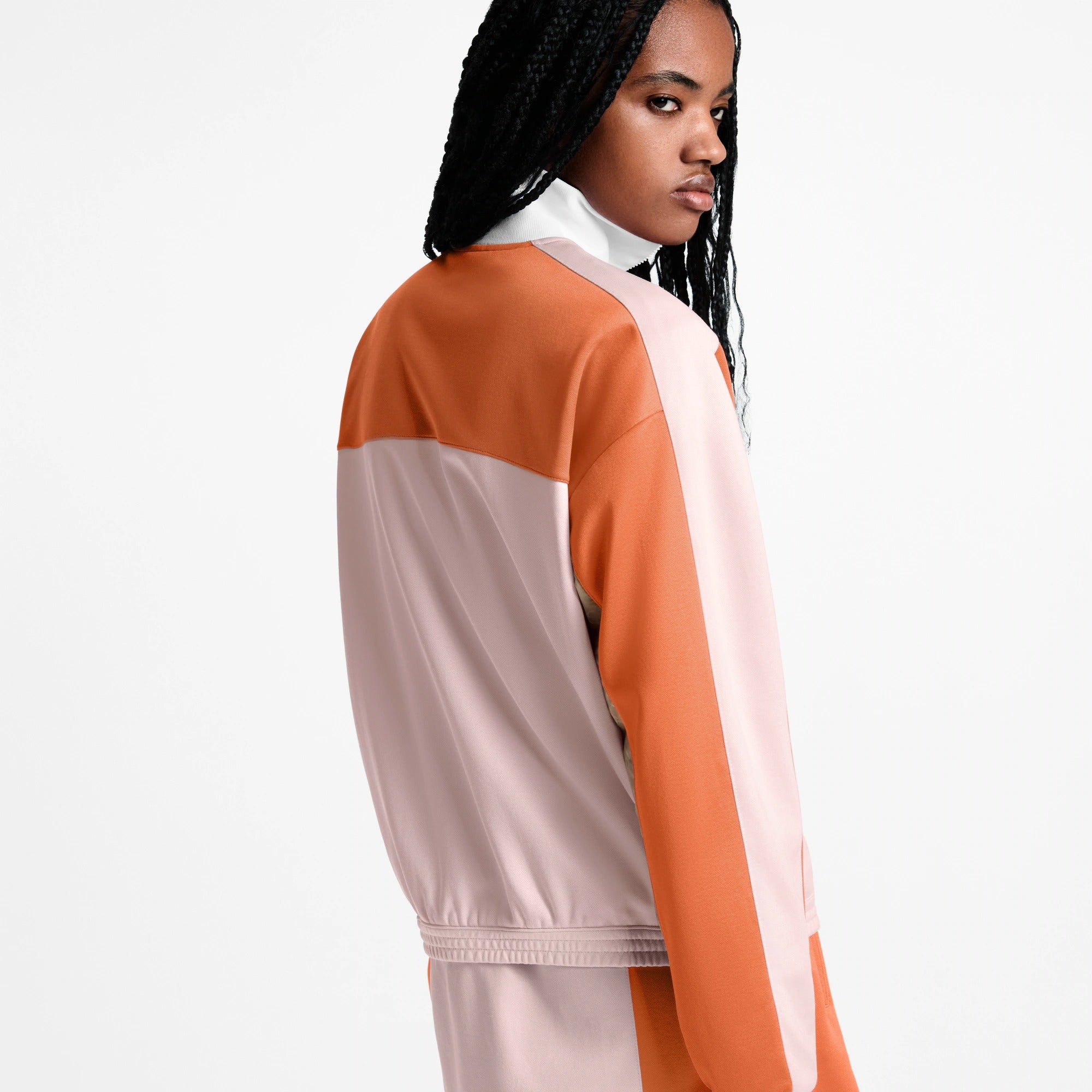 Color-Blocked Zip-Up Jacket