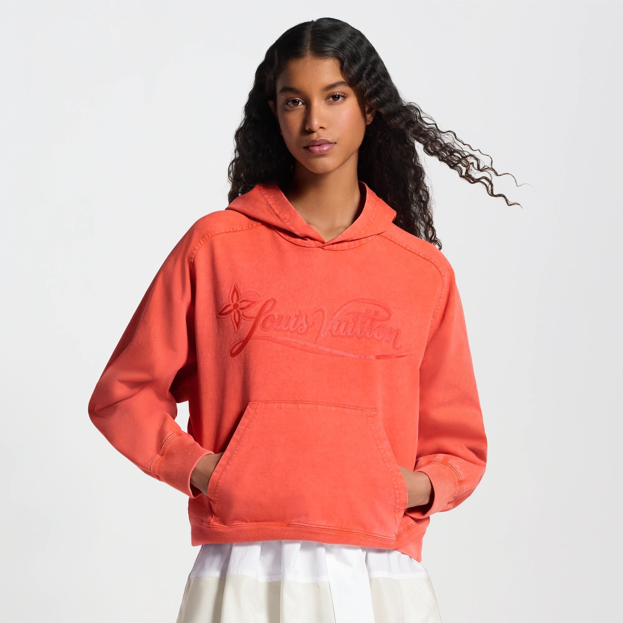 Signature Print Overdyed Hoodie