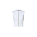 Monogram Drawstring Knit Top