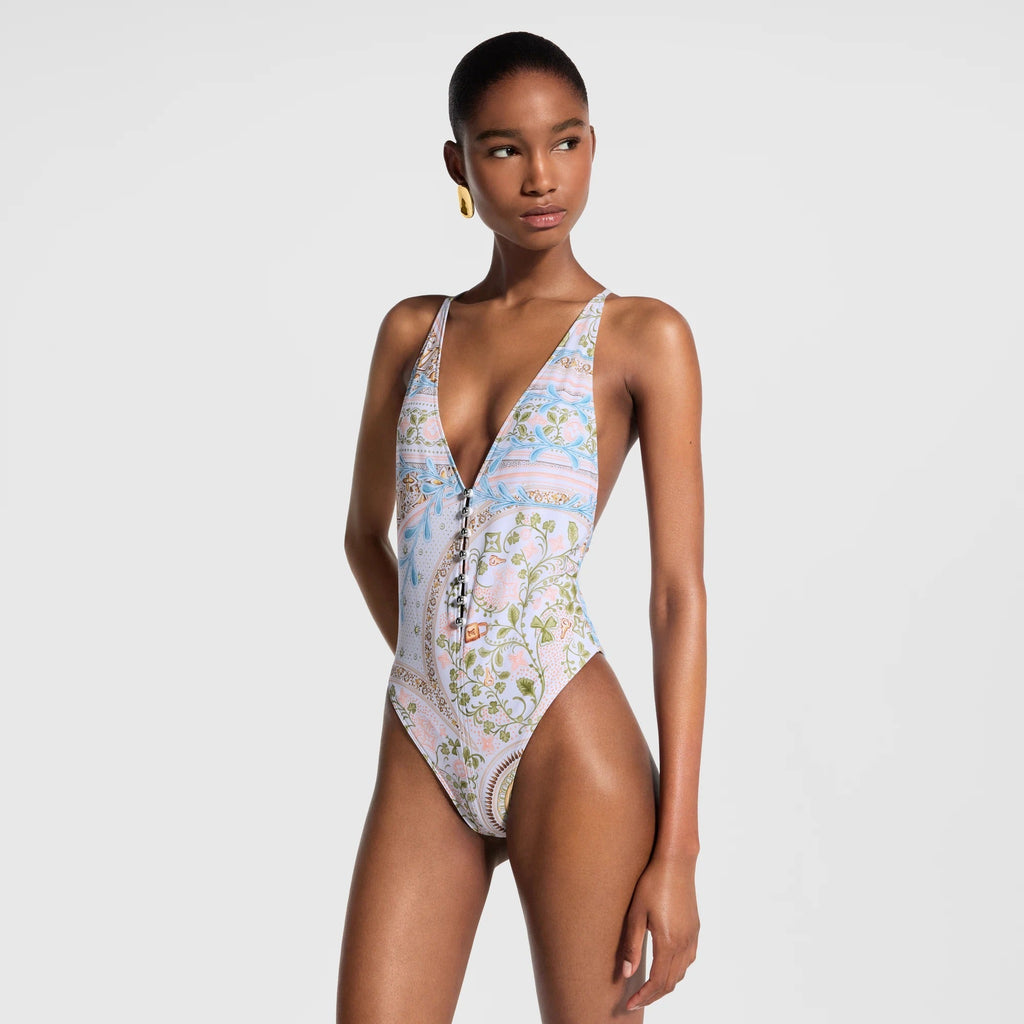 Flower Foulard Swimsuit