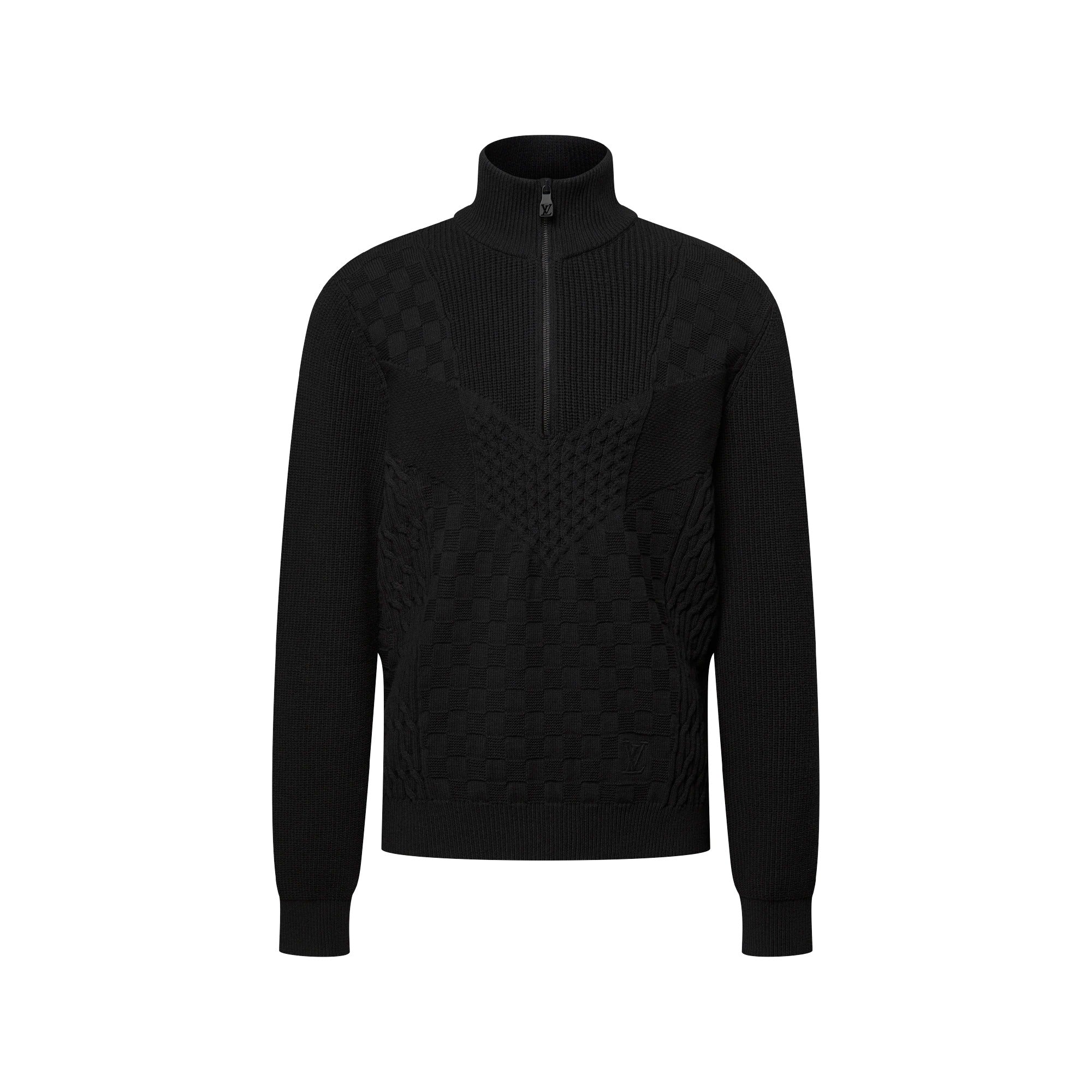 Half-Zip Knitted Signature Pullover