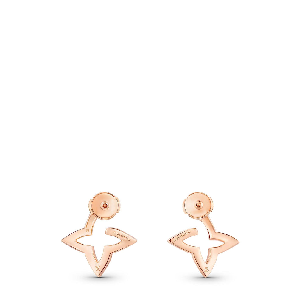 Ombre Blossom Mini Hoops, Pink Gold and Diamonds