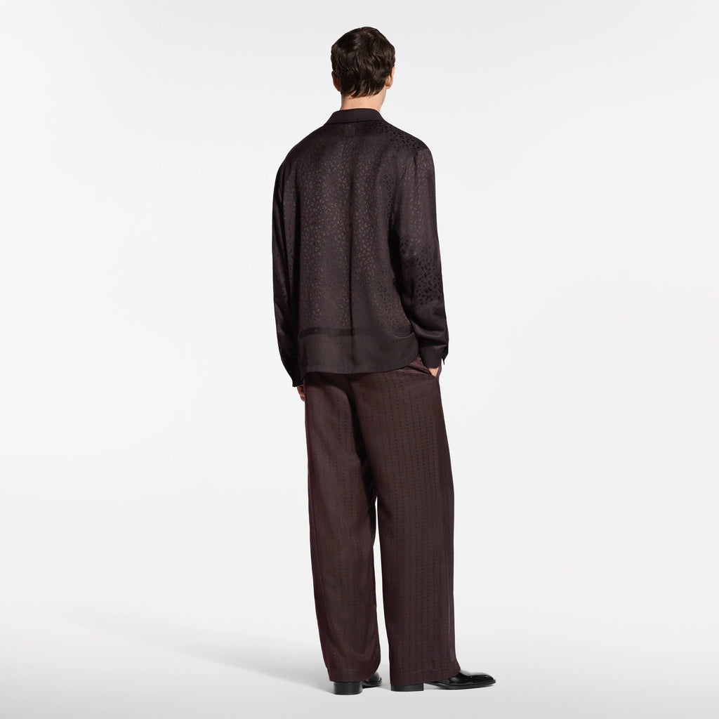 Scarf Silk Pajama Shirt