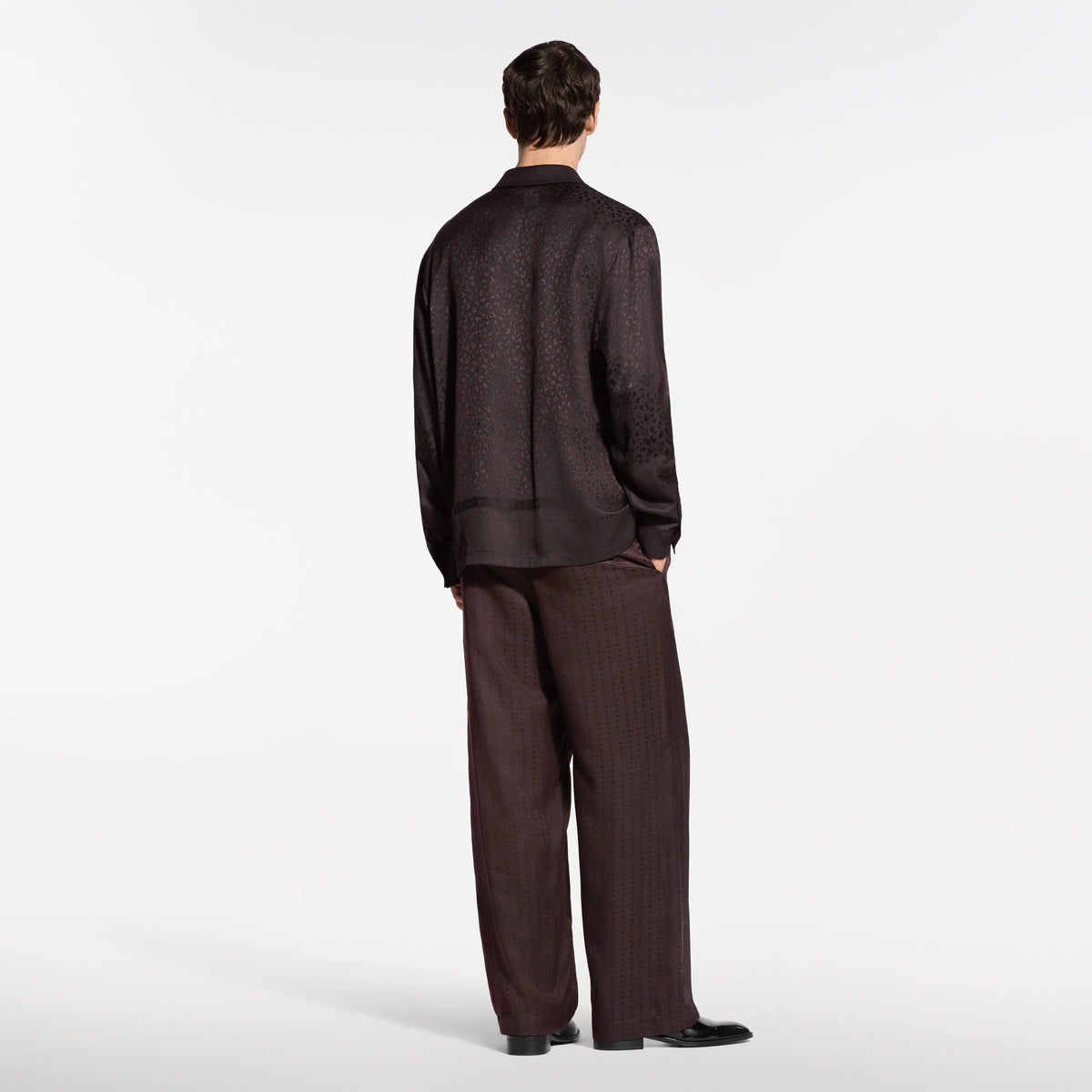 Scarf Silk Pajama Shirt