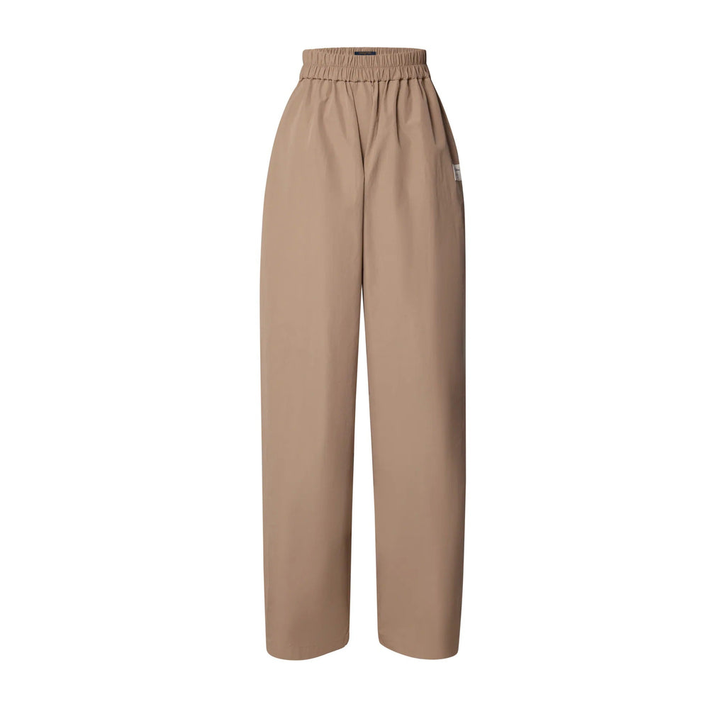 Wide-Leg Cotton Pants