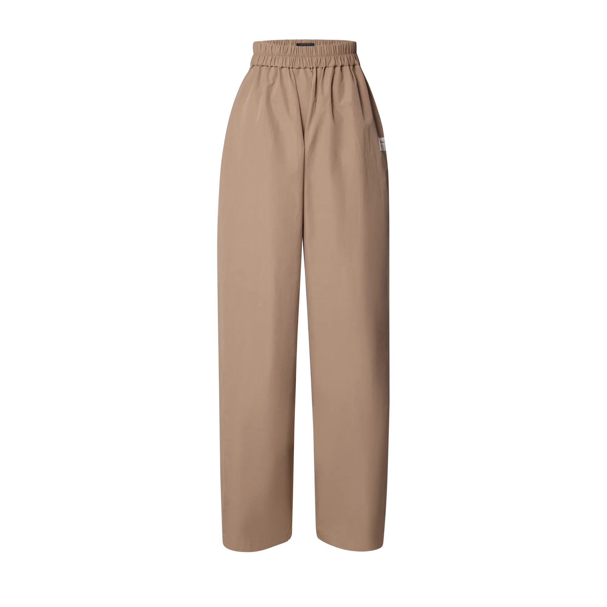 Wide-Leg Cotton Pants
