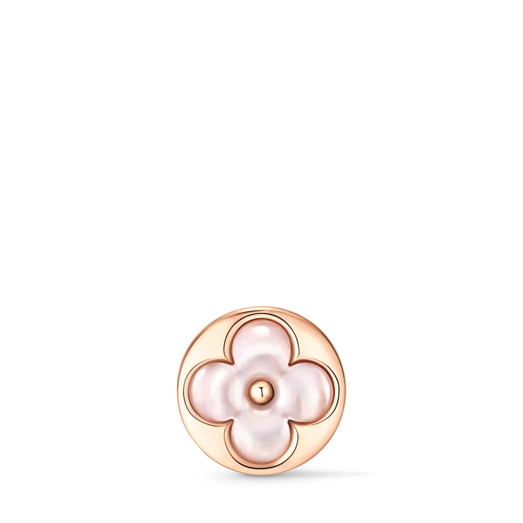 Color Blossom BB Sun Ear Stud, Pink Gold and Pink Mother-of-Pearl - Per Unit
