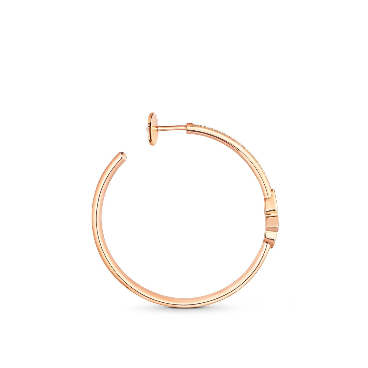 Idylle Blossom Hoops, Pink Gold And Diamonds
