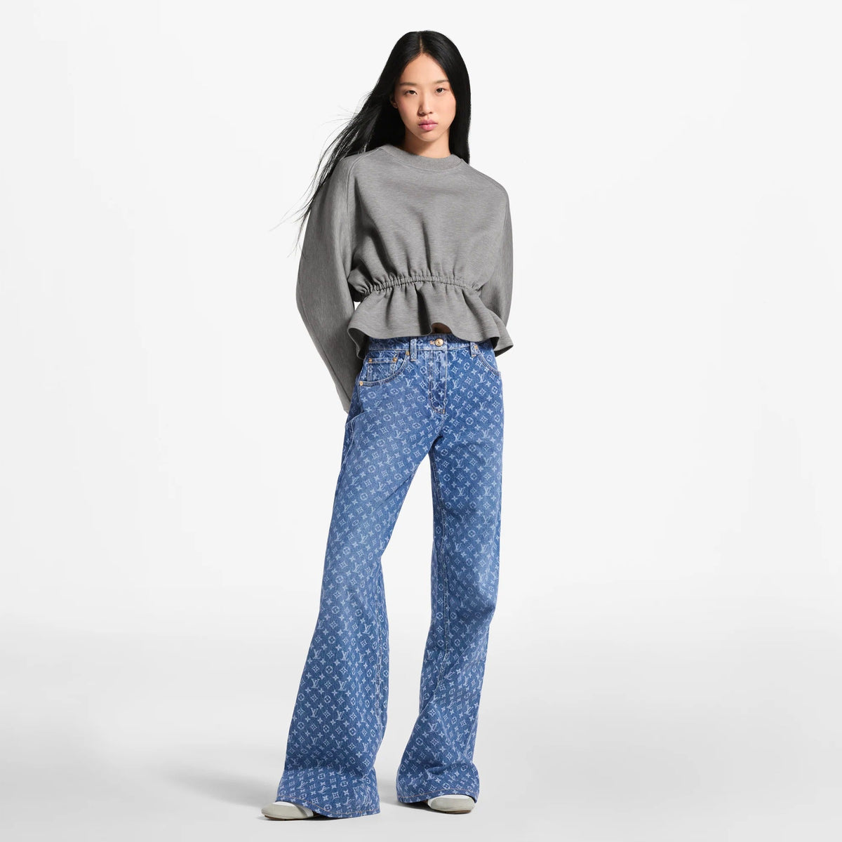 Monogram Flared Jeans