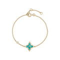 Color Blossom BB Star Bracelet, Yellow Gold, Amazonite and Diamond