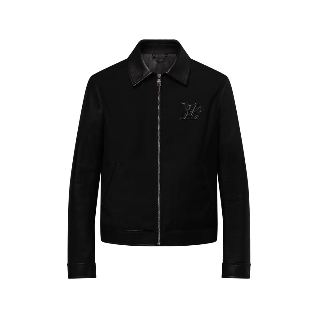 Leather Mix Blouson