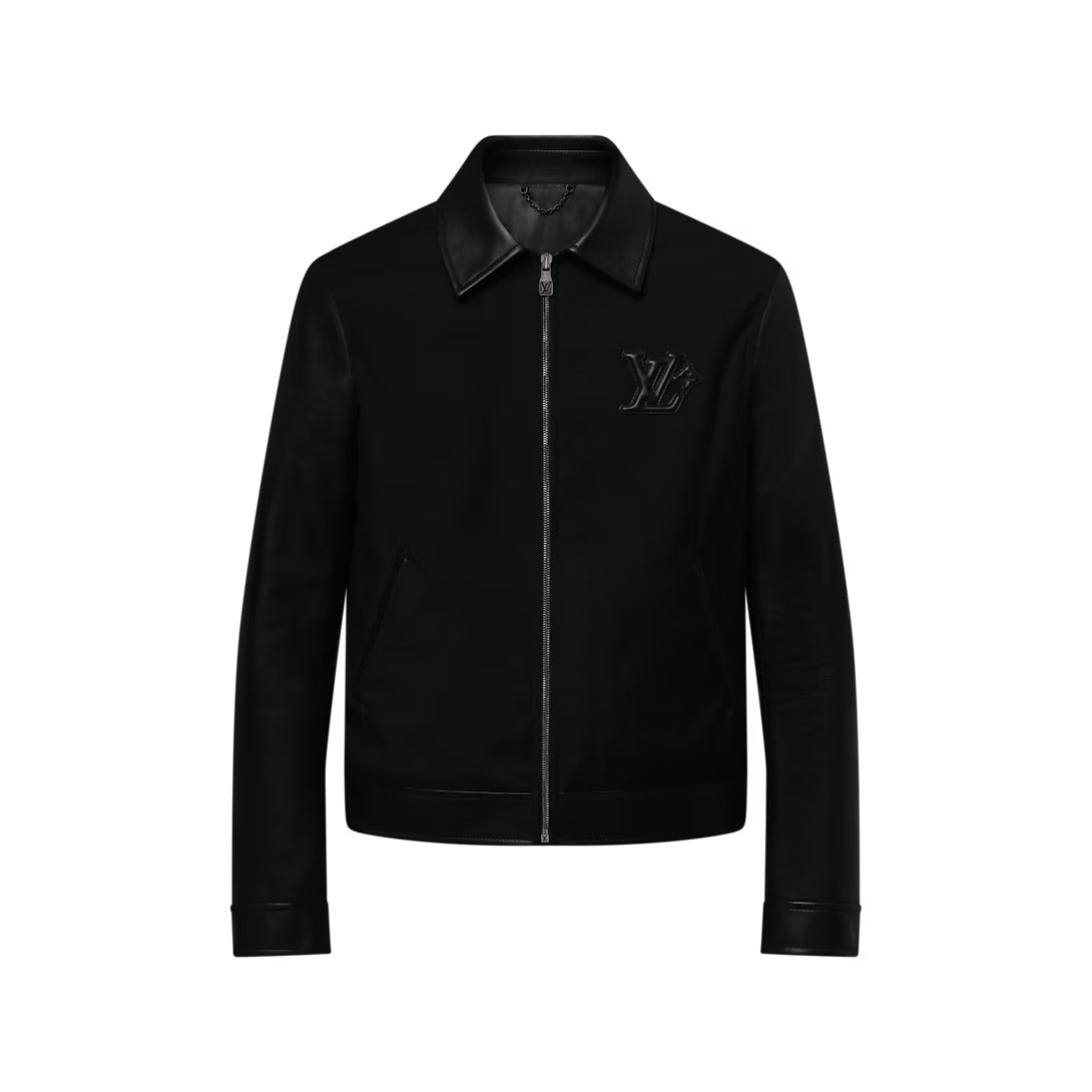 Leather Mix Blouson