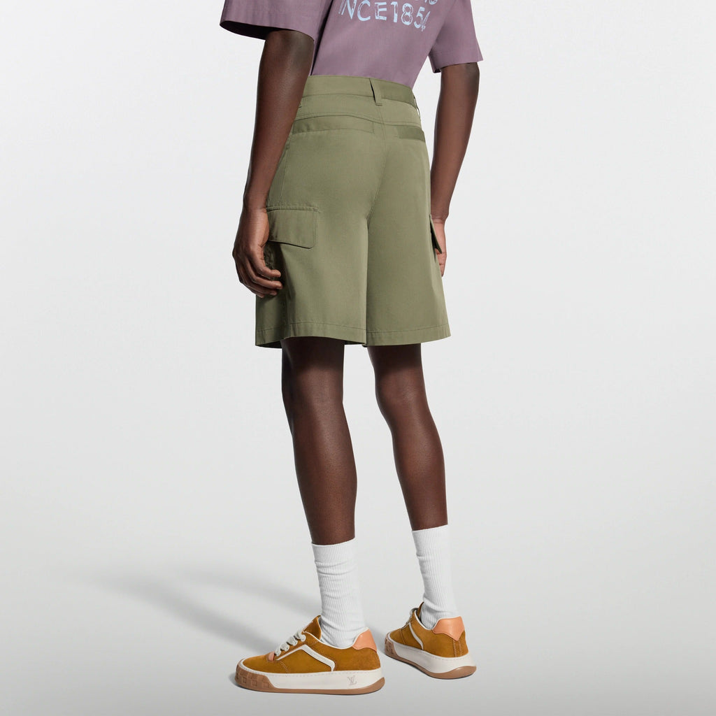 Technical Cotton Cargo Shorts