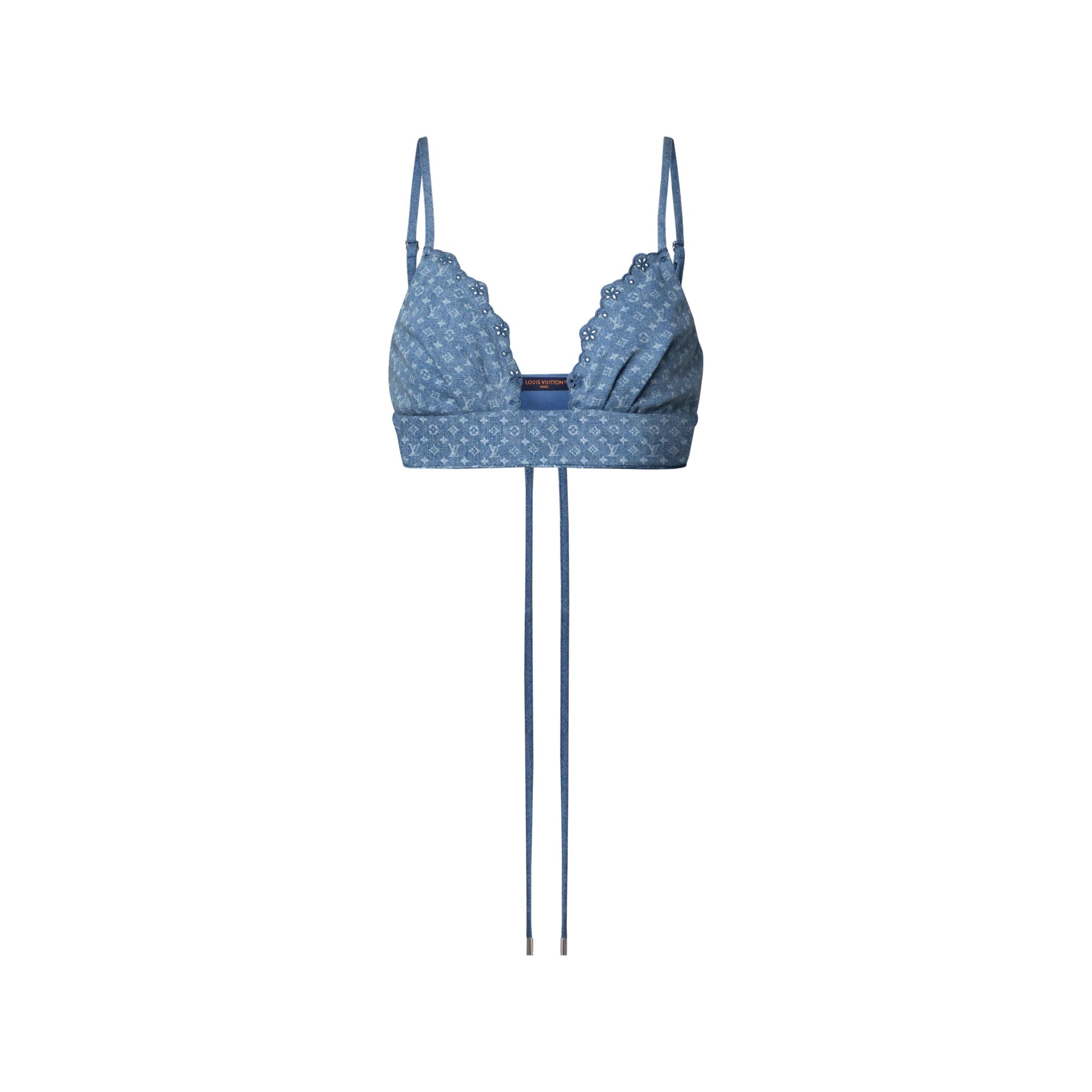 Monogram Denim Bustier