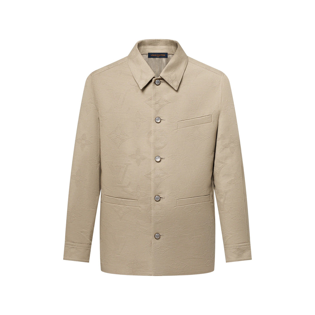 Monogram Embroidered Chic Overshirt