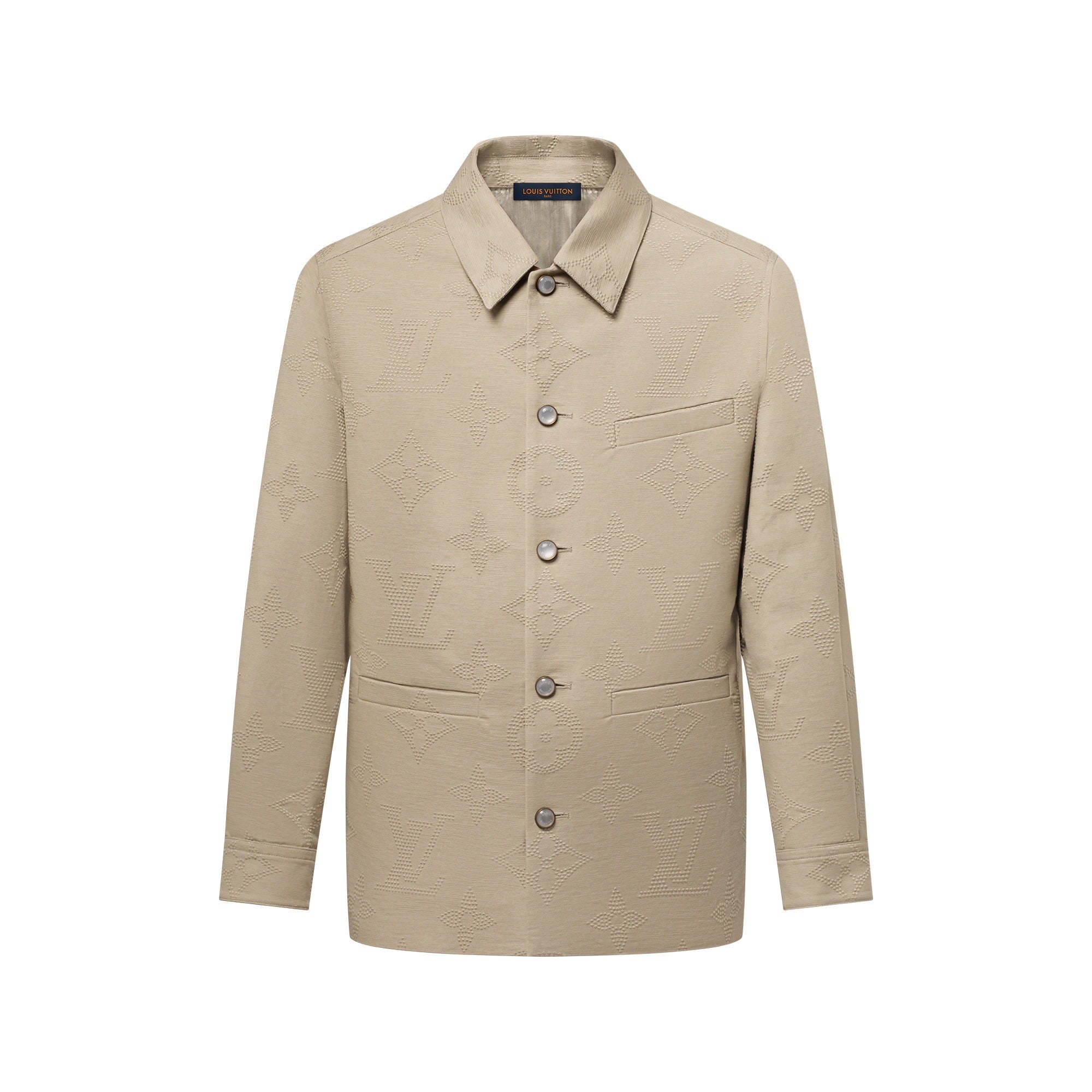 Monogram Embroidered Chic Overshirt