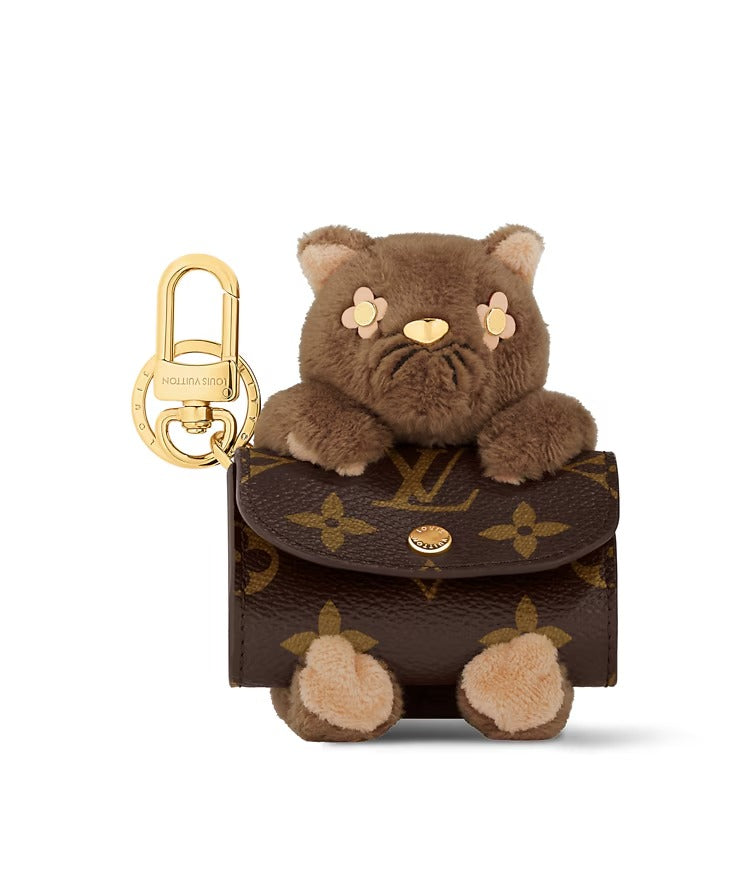 LV Cute Cat Pouch Earphone Case
