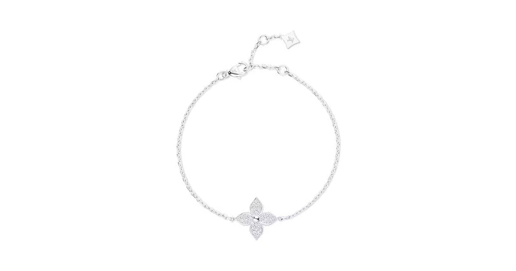 Idylle Blossom Bracelet, White Gold, Diamonds