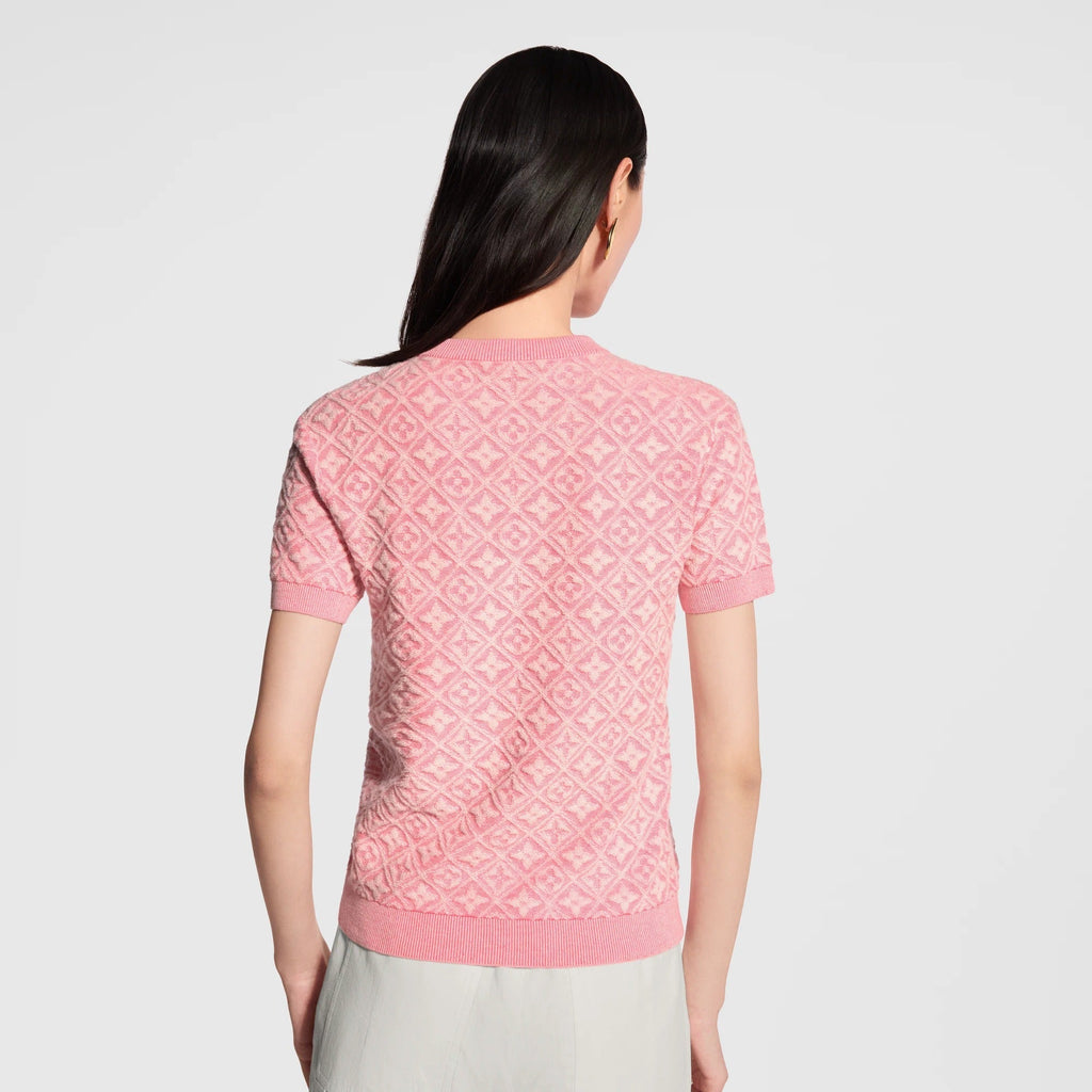 Monogram Toweling Knit Top