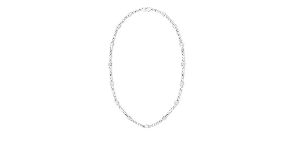 Les Gastons Vuitton Trunk Necklace, White Gold and Diamonds