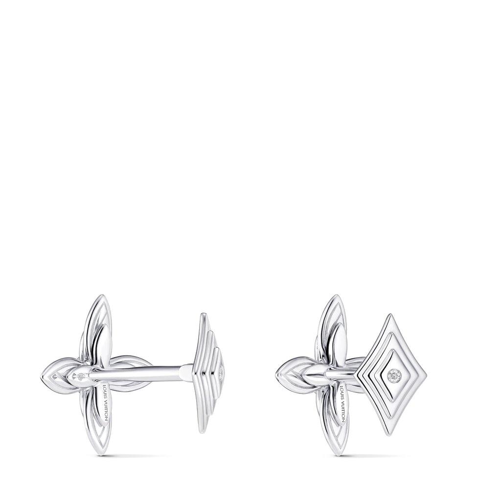 Idylle Blossom Cufflinks, White Gold & Diamonds