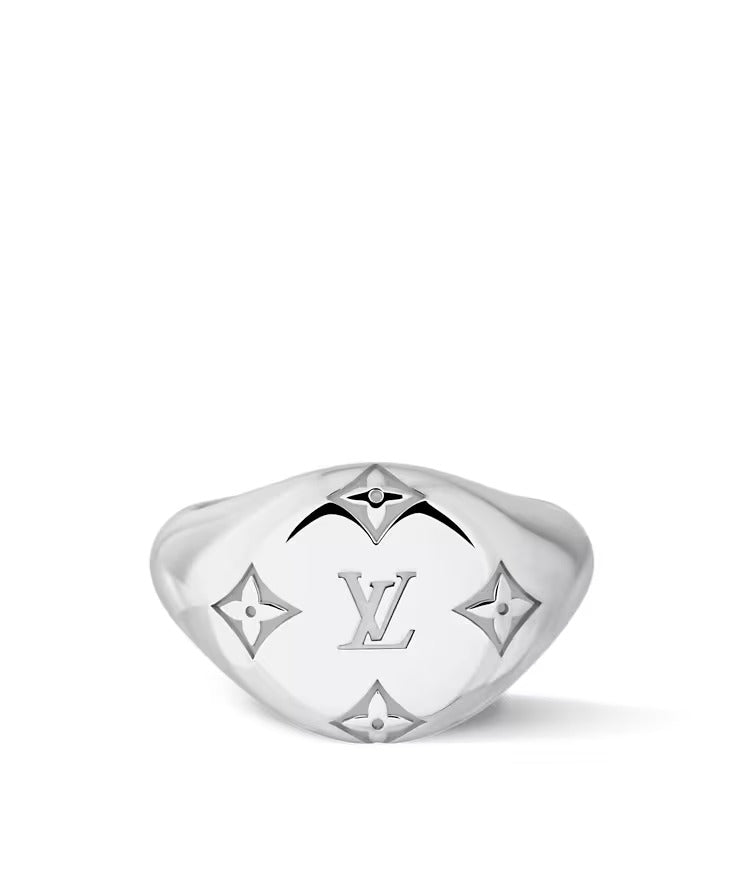 Les Gastons Vuitton Signet Ring, White Gold
