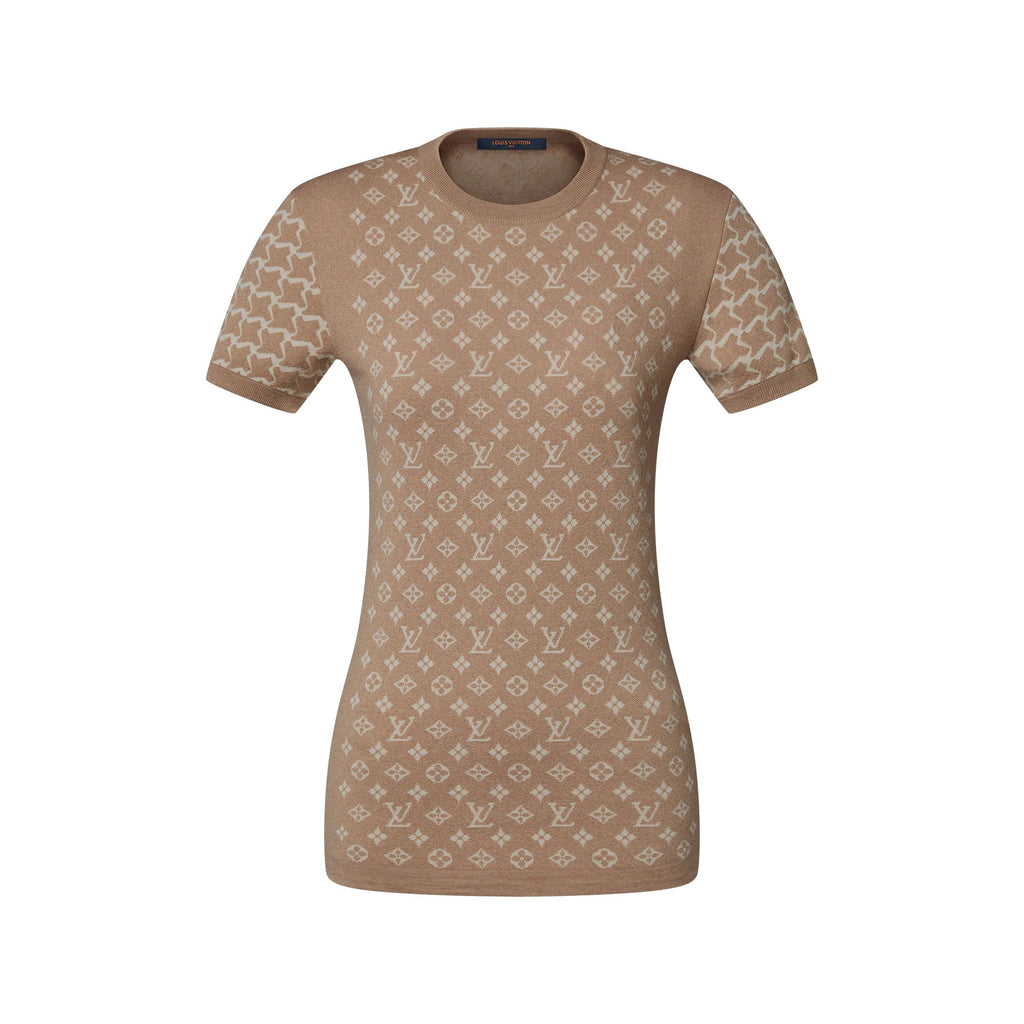 Monogram Honeycomb Knit Top