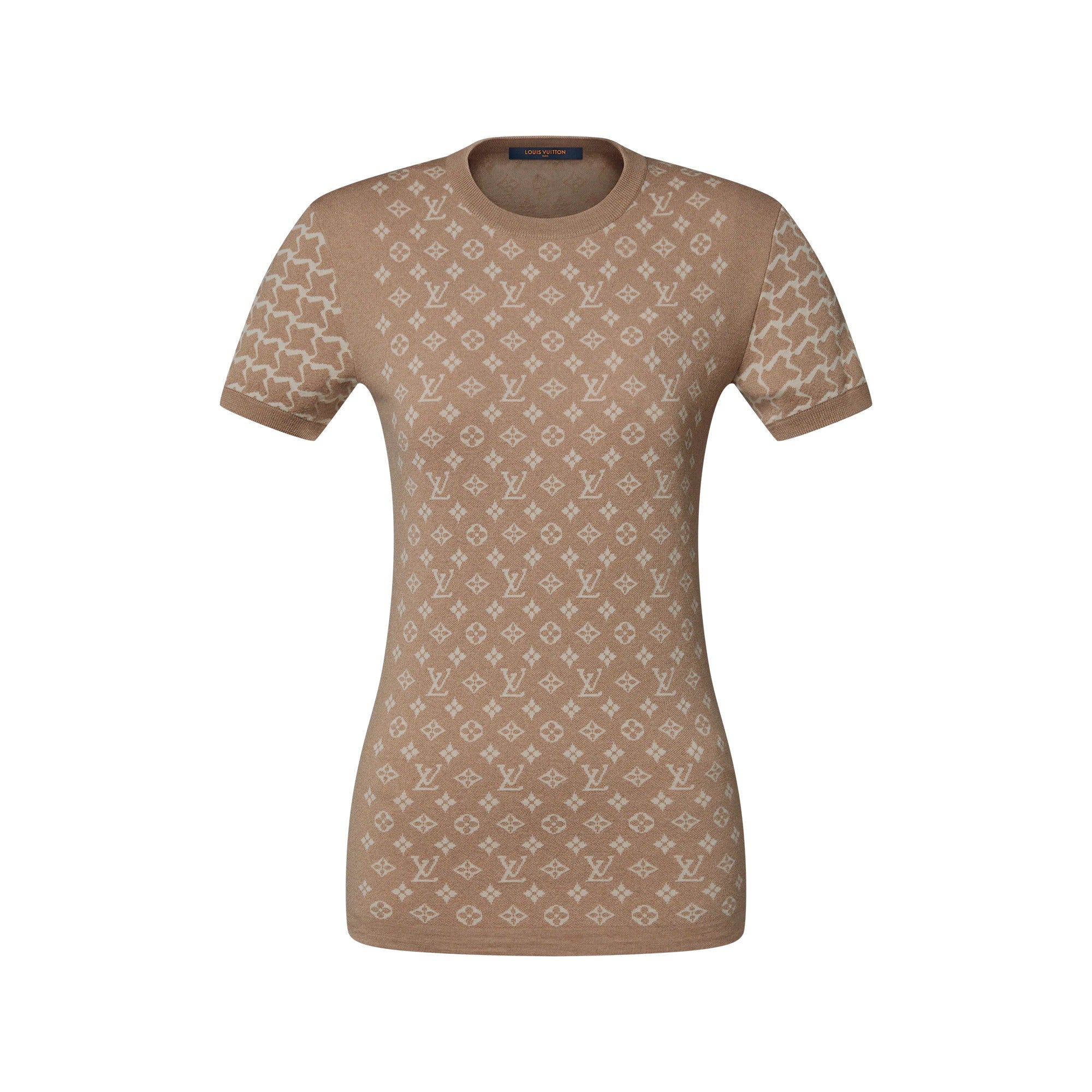Monogram Honeycomb Knit Top