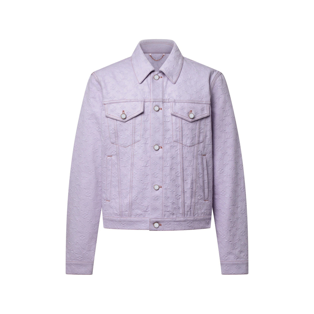 Monogram Jacquard Denim Trucker Jacket