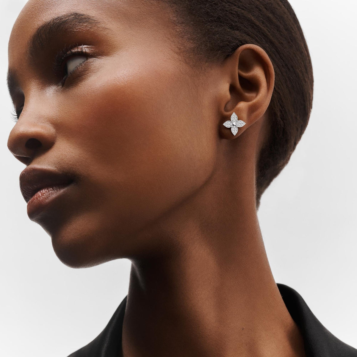 Idylle Blossom Stud, White Gold And Diamonds - Per Unit