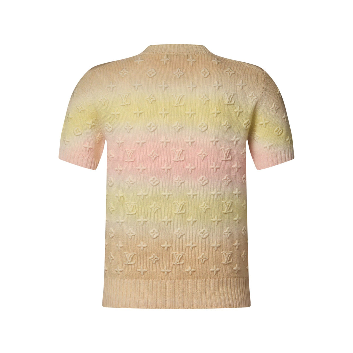 3D Monogram Tie Dye Knit Top