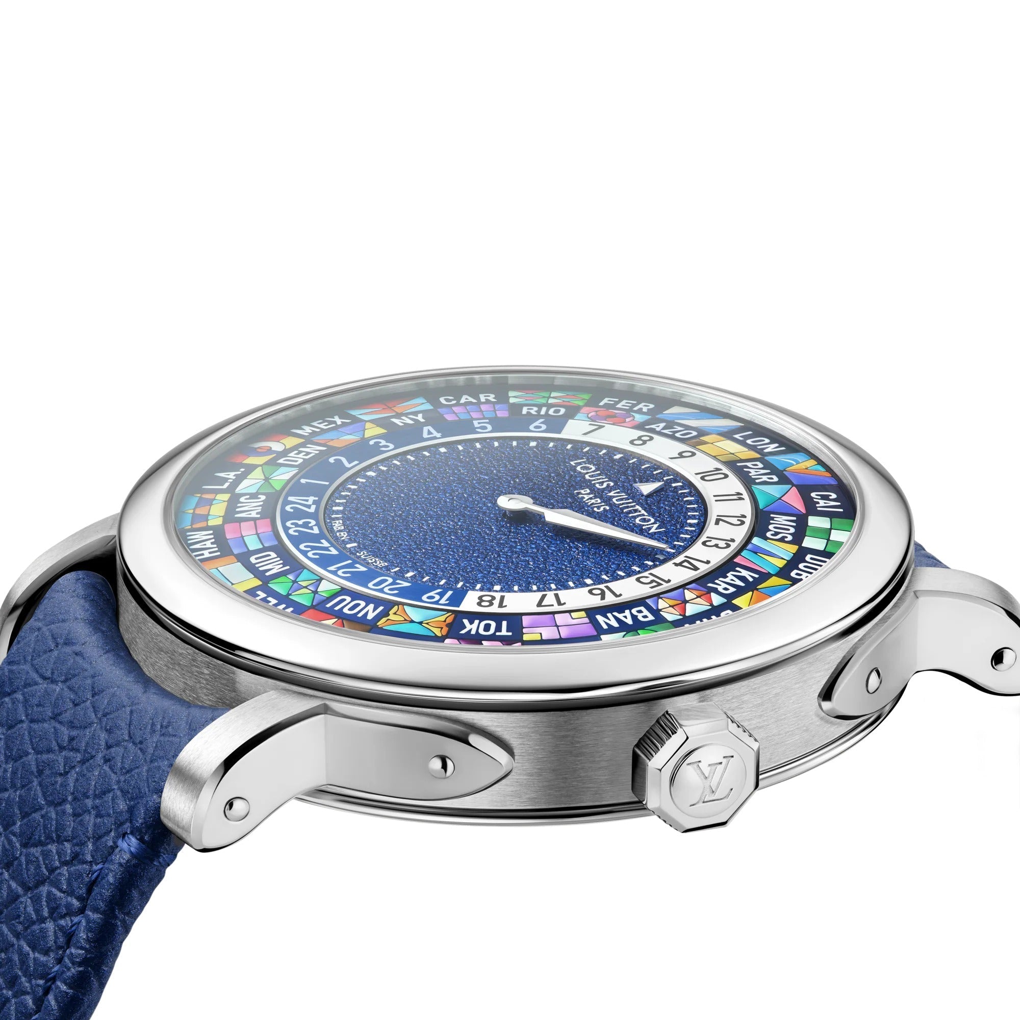 Louis Vuitton Escale Worldtime, Automatic, 40mm, Platinum