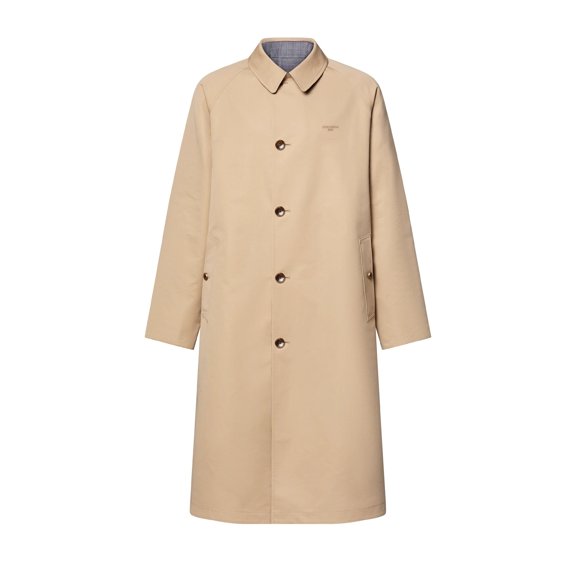 Reversible Cotton Silk Trench Coat