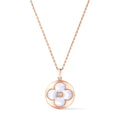 Color Blossom XL Sun Medallion, Pink Gold, White Mother-of-Pearl and Diamond