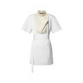 Bib Insert Belted Dress