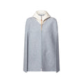 Denim-Effect Double Face Cape