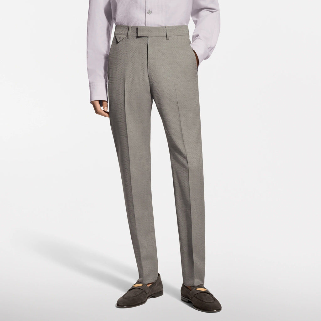 Damier Jacquard Cigarette Pants