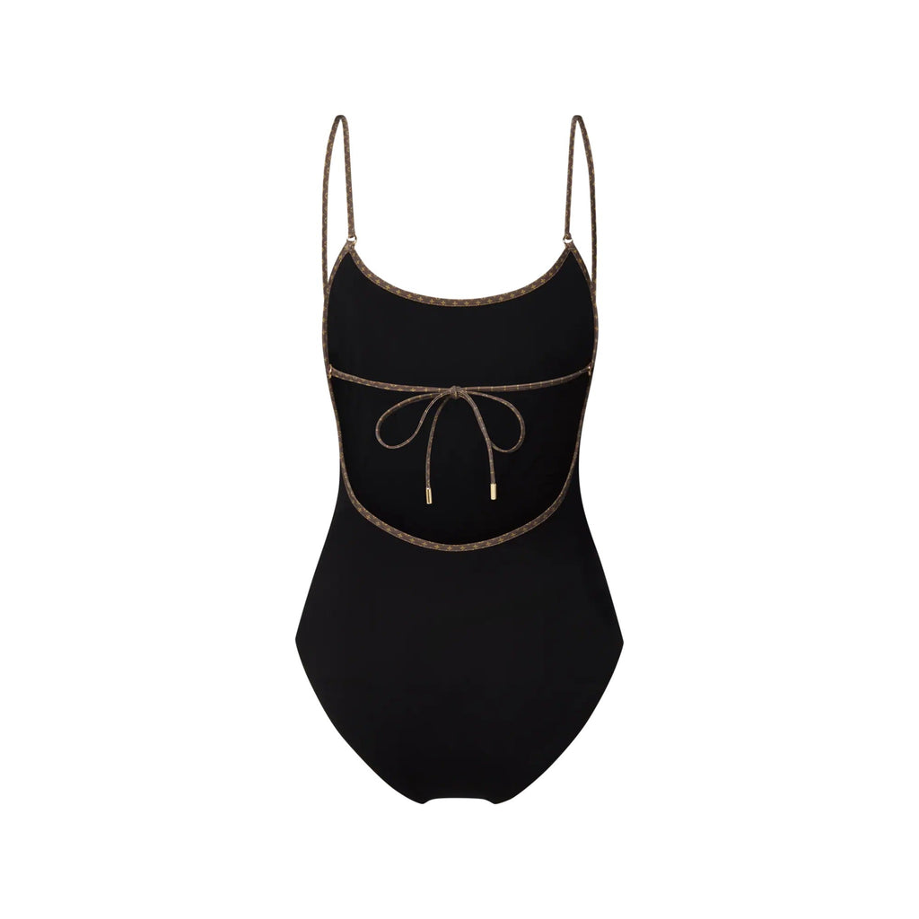 Monogram Accent Swimsuit