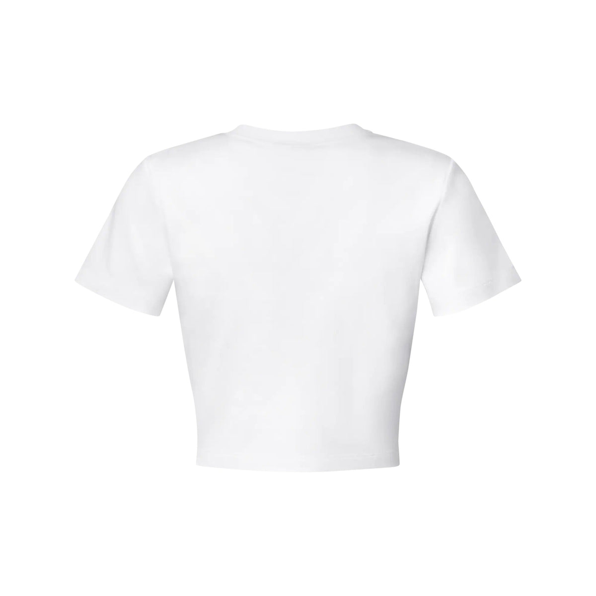 Woven Flower Print Crop Top