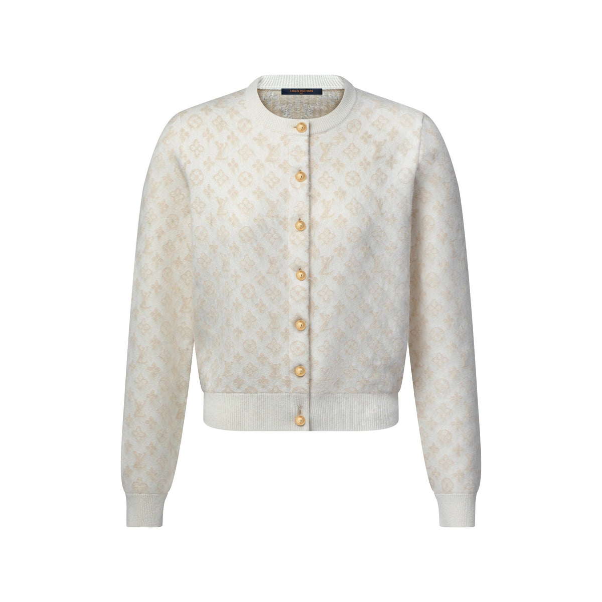 Monogram Brushed Knit Cardigan