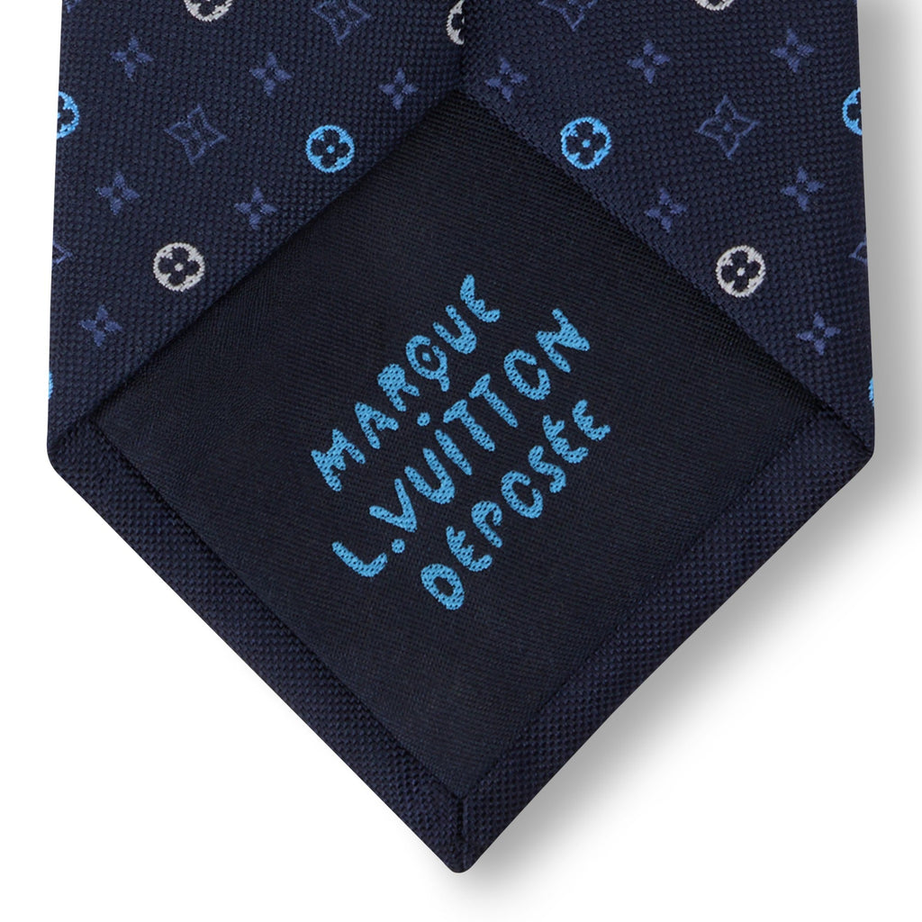 Monogram Flower Tie