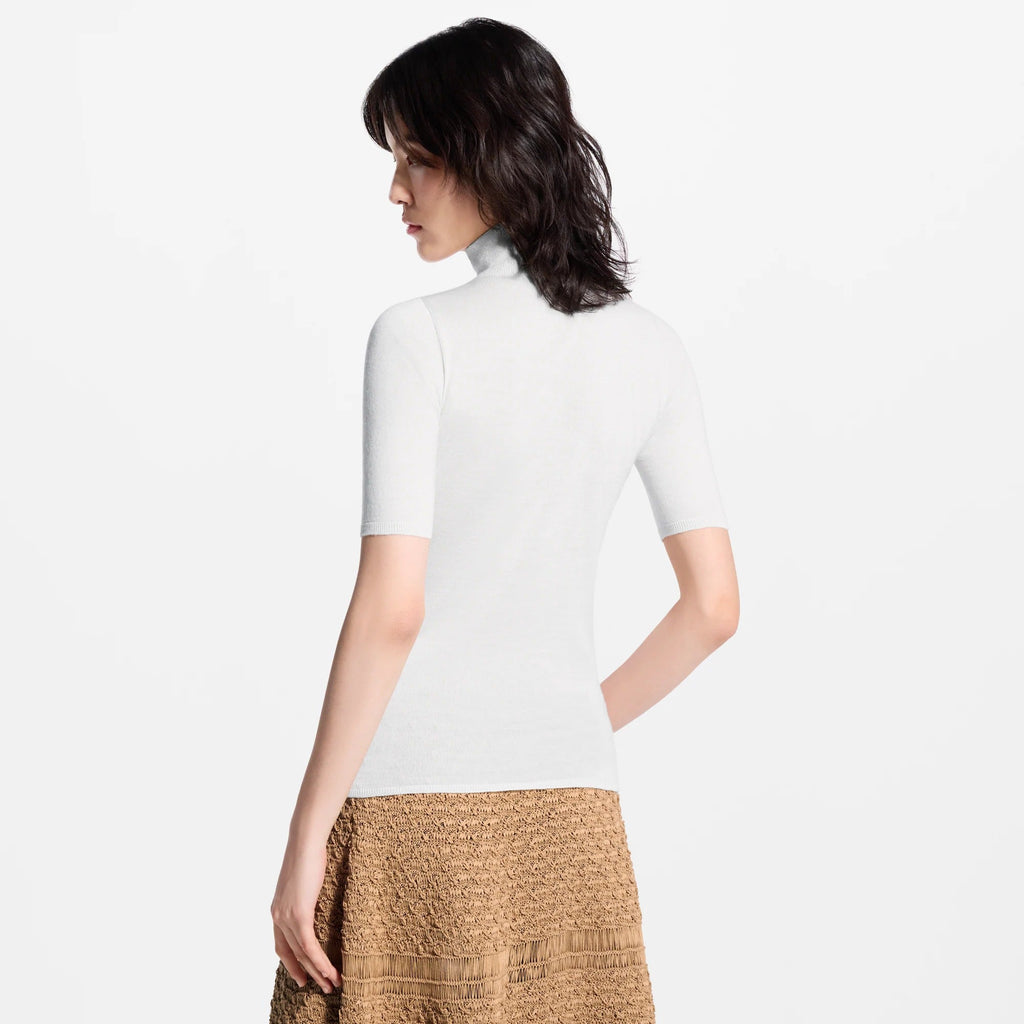 High Neck Knit Top