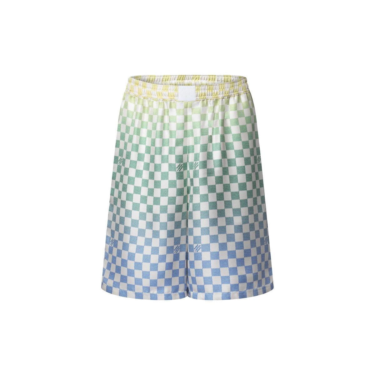 Damier Gradient Printed Silk Shorts